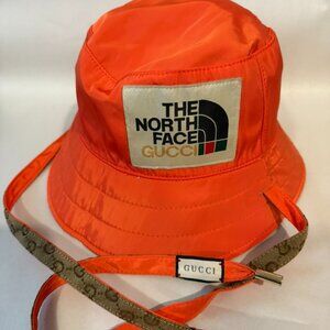 Gucci x The North Face GG Canvas Reversible Bucket Hat Unisex.